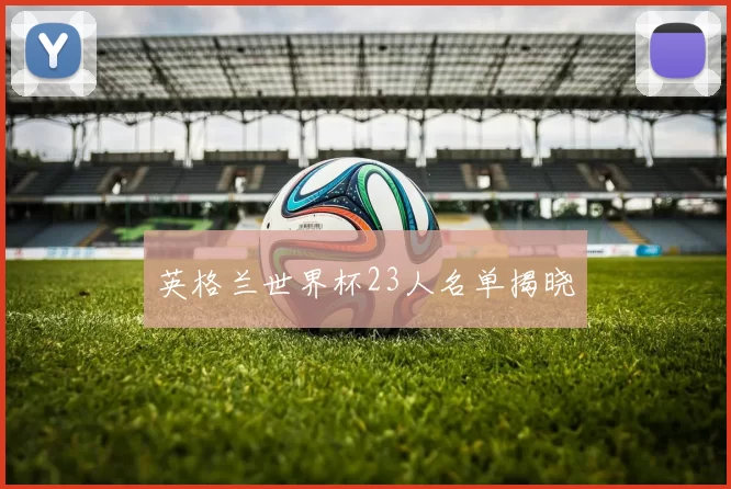 英格兰世界杯23人名单揭晓